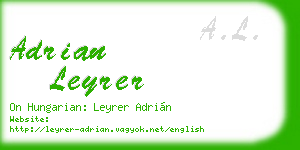 adrian leyrer business card